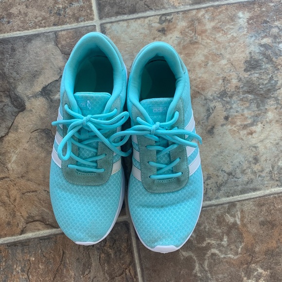 adidas light blue running shoes